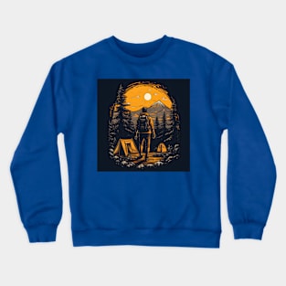 Backpacking Hiking Wanderlust Crewneck Sweatshirt